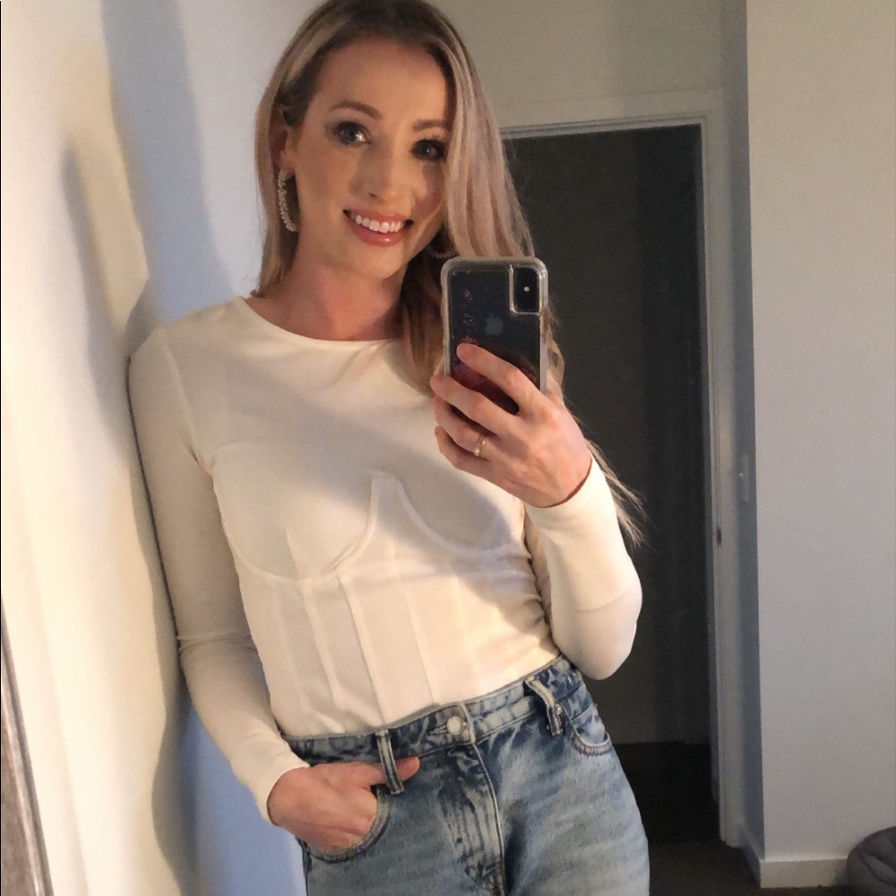 NWT lulus corset bodysuit